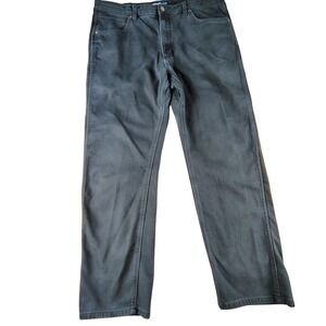 Wrangler Peak Comfort Mens Black Straight Leg Jeans 36x30 112358689